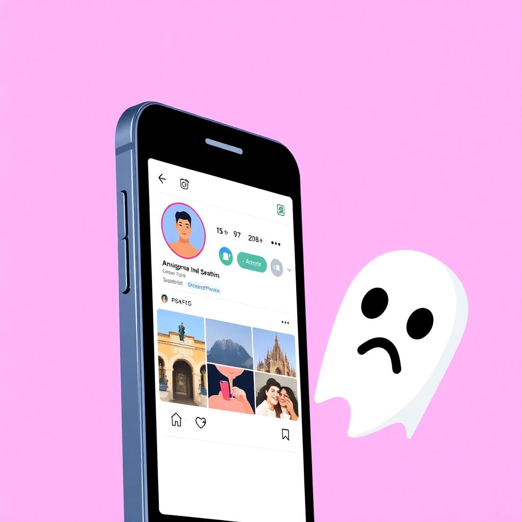 Ilustração do visualizador anônimo de perfil do Instagram
